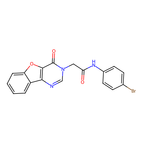 N-(4-bromophenyl)-2-(4-oxobenzofuro[3,2-d]pyrimidin-3(4H)-yl)acetamide structure