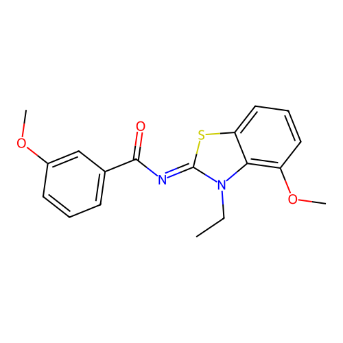 (E)-N-(3-ethyl-4-methoxybenzo[d]thiazol-2(3H)-ylidene)-3-methoxybenzamide structure