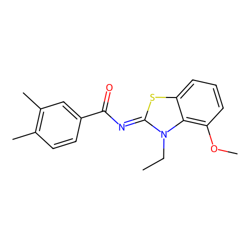 (E)-N-(3-ethyl-4-methoxybenzo[d]thiazol-2(3H)-ylidene)-3,4-dimethylbenzamide structure