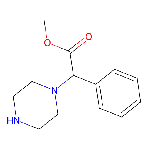 Methyl phenyl-piperazin-1-YL-acetate structure