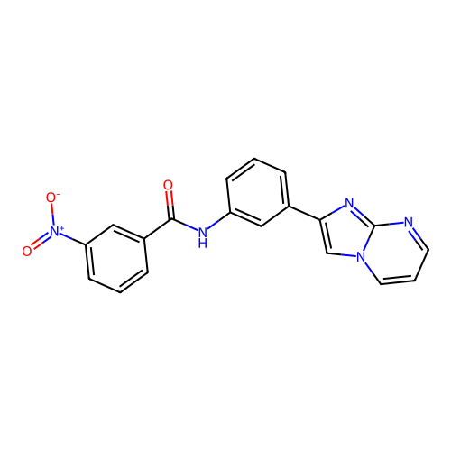 N-(3-{Imidazo[1,2-A]pyrimidin-2-YL}phenyl)-3-nitrobenzamide structure