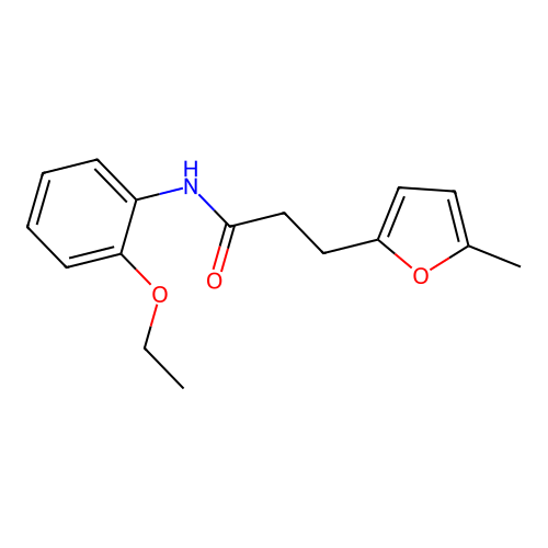 N-(2-ethoxyphenyl)-3-(5-methylfuran-2-yl)propanamide structure