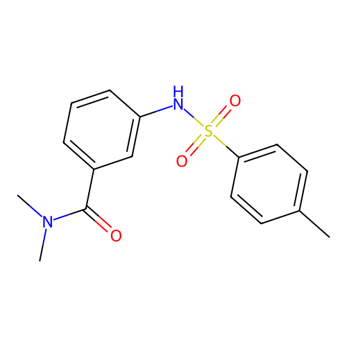 N,N-dimethyl-3-[(4-methylphenyl)sulfonylamino]benzamide structure