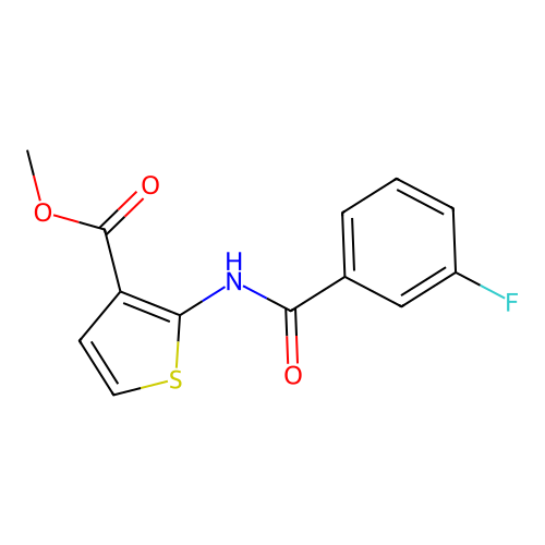 Methyl 2-(3-fluorobenzamido)thiophene-3-carboxylate structure