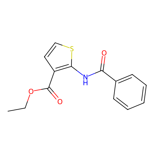 Ethyl 2-benzamidothiophene-3-carboxylate structure