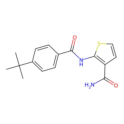 2-[4-(叔丁基)苯甲酰氨基]噻吩-3-甲酰胺 structure