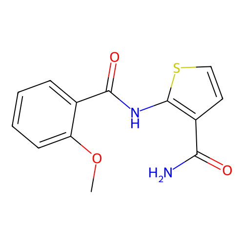 2-(2-Methoxybenzamido)thiophene-3-carboxamide structure