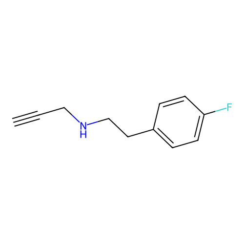 N-[2-(4-fluorophenyl)ethyl]prop-2-yn-1-amine structure