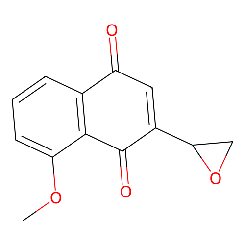 8-Methoxy-2-(oxiran-2-yl)naphthalene-1,4-dione structure