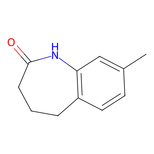 8-methyl-2,3,4,5-tetrahydro-1H-1-benzazepin-2-one structure