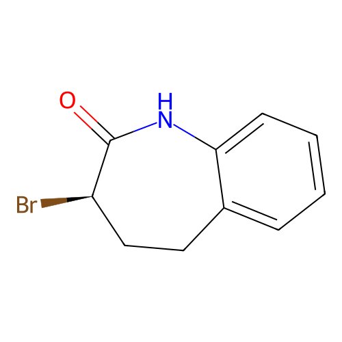(3R)-3-bromo-1,3,4,5-tetrahydro-1-benzazepin-2-one structure
