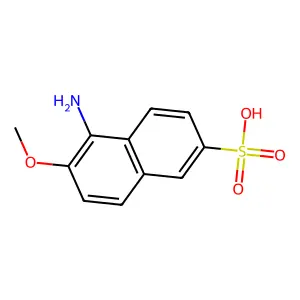 2-萘磺酸5-氨基-6-甲氧基 structure