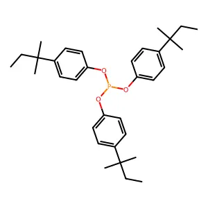 Phenol, 4-(1,1-dimethylpropyl)-, 1,1',1''-phosphite structure