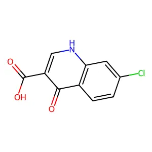 3-Quinolinecarboxylic acid, 7-chloro-4-hydroxy- structure