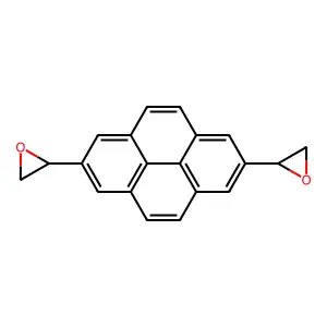 2-(7-(Oxiran-2-yl)pyren-2-yl)oxirane structure