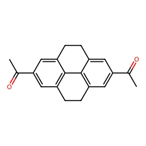 Ethanone, 1,1'-(4,5,9,10-tetrahydro-2,7-pyrenediyl)bis- structure