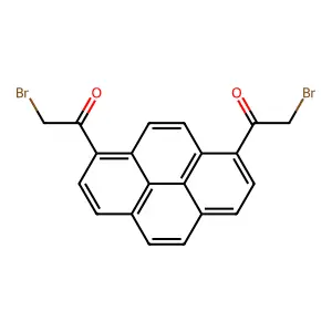 2-Bromo-1-(8-(2-bromoacetyl)pyren-1-yl)ethanone structure