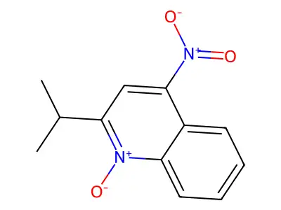 Quinoline, 2-(1-methylethyl)-4-nitro-, 1-oxide structure