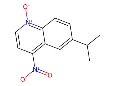 Quinoline, 6-(1-methylethyl)-4-nitro-, 1-oxide structure