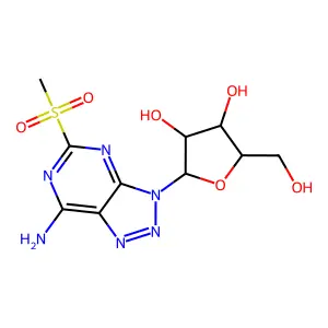 2-Fluoro-8-azaadenosine structure