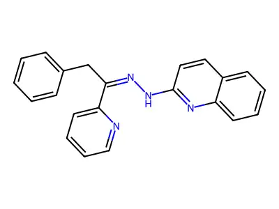 Benzyl-2-pyridylketon-2-chinolylhydrazon structure