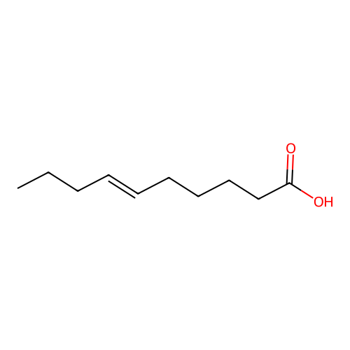 6-Decenoic acid, (6E)- structure