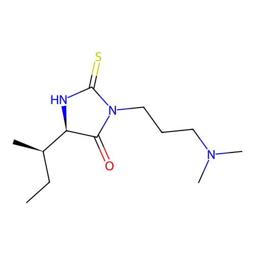 Hydantoin, 5-sec-butyl-3-(3-(dimethylamino)propyl)-2-thio- structure