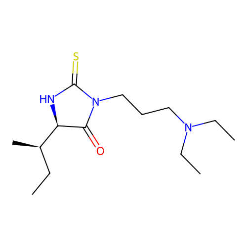 Hydantoin, 5-sec-butyl-3-(3-(diethylamino)propyl)-2-thio- structure