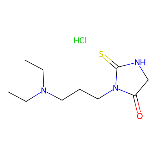 Hydantoin, 3-(3-(diethylamino)propyl)-2-thio-, hydrochloride structure