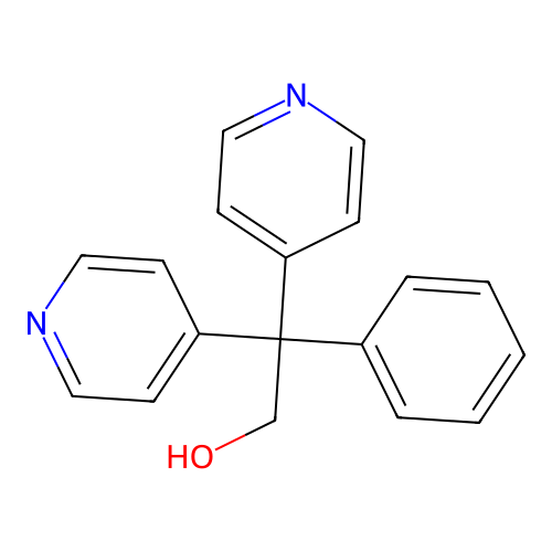 2-Phenyl-2,2-di-pyridin-4-yl-ethanol structure