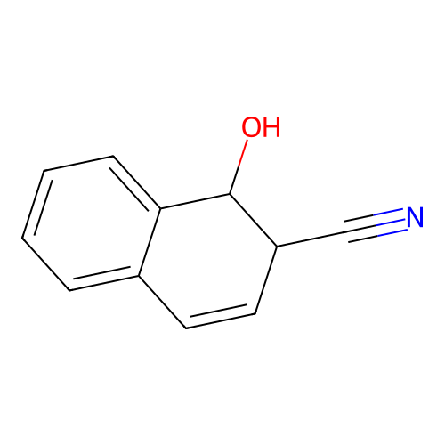 1-Hydroxy-1,2-dihydronaphthalene-2-carbonitrile structure