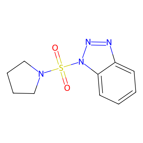 1-Pyrrolidin-1-ylsulfonylbenzotriazole structure