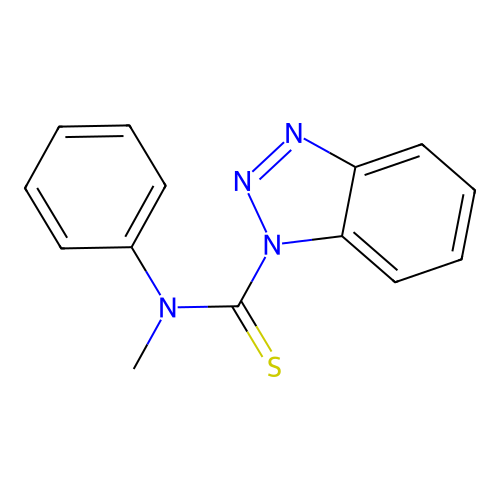 N-Methyl-N-phenyl-1H-1,2,3-benzotriazole-1-carbothioamide structure