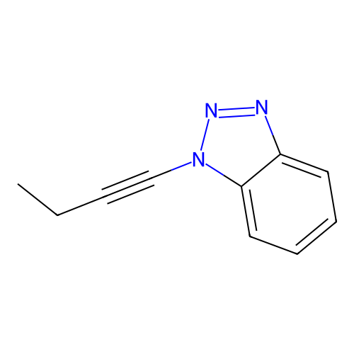 1-But-1-ynylbenzotriazole structure