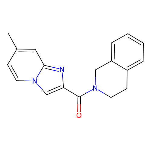 3,4-dihydro-1H-isoquinolin-2-yl-(7-methylimidazo[1,2-a]pyridin-2-yl)methanone structure
