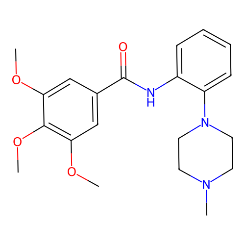 3,4,5-trimethoxy-N-[2-(4-methylpiperazin-1-yl)phenyl]benzamide structure
