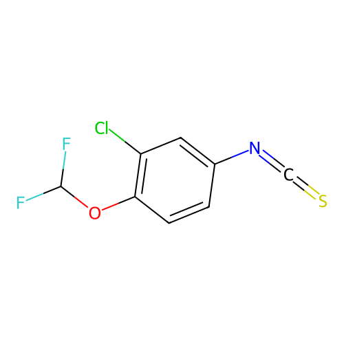 2-Chloro-1-(difluoromethoxy)-4-isothiocyanatobenzene structure