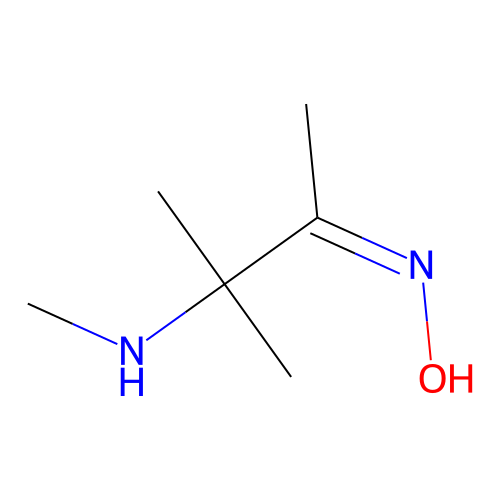 3-Methyl-3-(methylamino)butan-2-one oxime structure