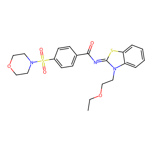 (Z)-N-(3-(2-ethoxyethyl)benzo[d]thiazol-2(3H)-ylidene)-4-(morpholinosulfonyl)benzamide structure