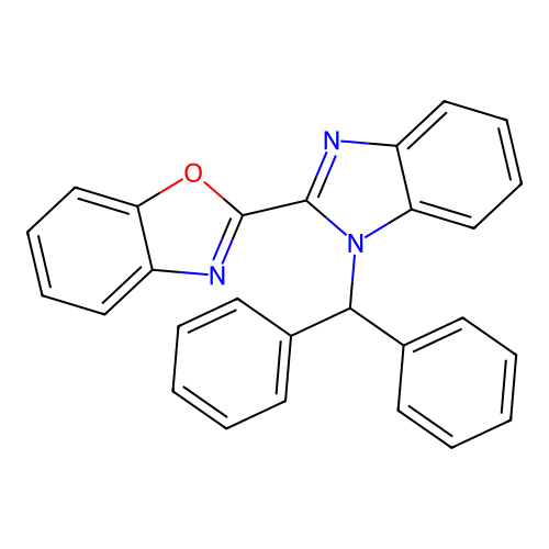 2-(1-Benzhydrylbenzimidazol-2-yl)-1,3-benzoxazole structure