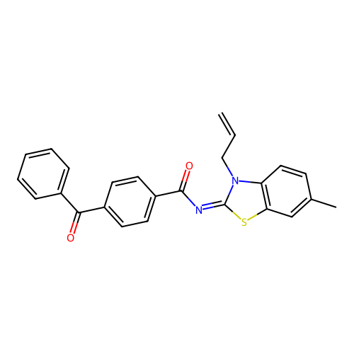 (Z)-N-(3-allyl-6-methylbenzo[d]thiazol-2(3H)-ylidene)-4-benzoylbenzamide structure