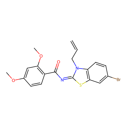 (Z)-N-(3-allyl-6-bromobenzo[d]thiazol-2(3H)-ylidene)-2,4-dimethoxybenzamide structure