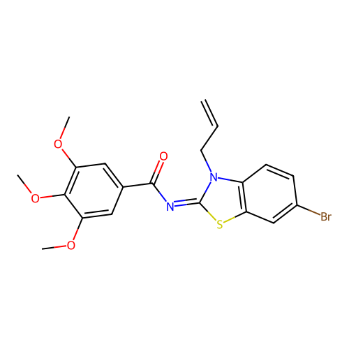 (Z)-N-(3-allyl-6-bromobenzo[d]thiazol-2(3H)-ylidene)-3,4,5-trimethoxybenzamide structure