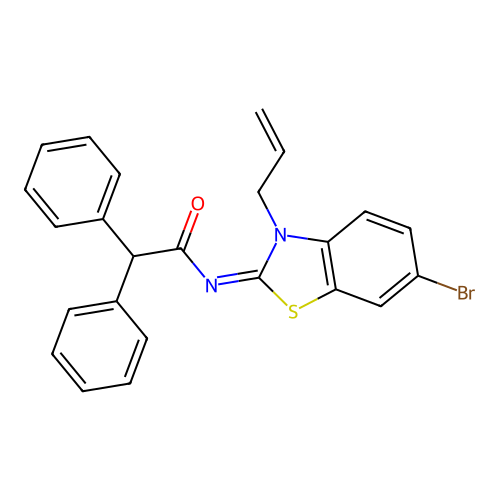 (Z)-N-(3-allyl-6-bromobenzo[d]thiazol-2(3H)-ylidene)-2,2-diphenylacetamide structure