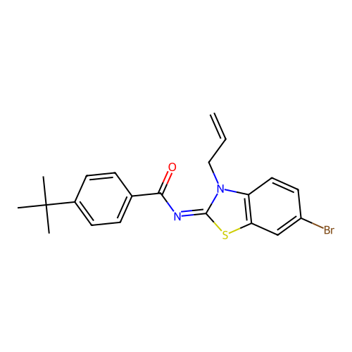 (Z)-N-(3-allyl-6-bromobenzo[d]thiazol-2(3H)-ylidene)-4-(tert-butyl)benzamide structure