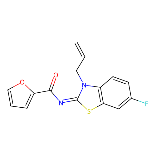 (Z)-N-(3-allyl-6-fluorobenzo[d]thiazol-2(3H)-ylidene)furan-2-carboxamide structure