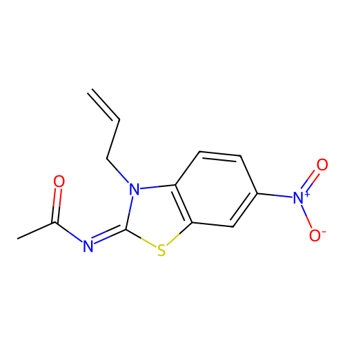 (Z)-N-(3-allyl-6-nitrobenzo[d]thiazol-2(3H)-ylidene)acetamide structure
