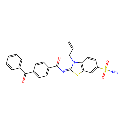 (Z)-N-(3-allyl-6-sulfamoylbenzo[d]thiazol-2(3H)-ylidene)-4-benzoylbenzamide structure