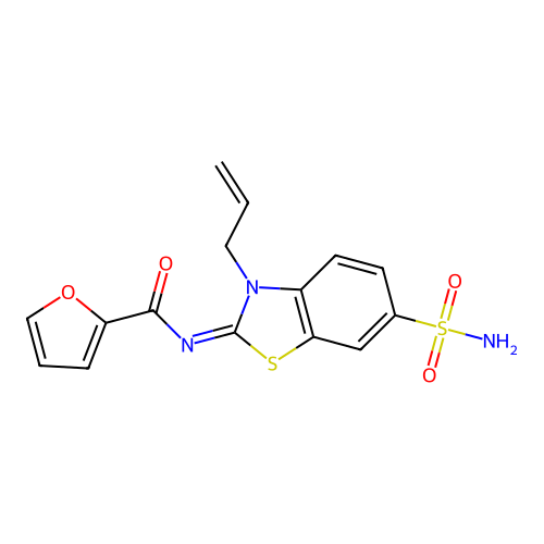 (Z)-N-(3-allyl-6-sulfamoylbenzo[d]thiazol-2(3H)-ylidene)furan-2-carboxamide structure