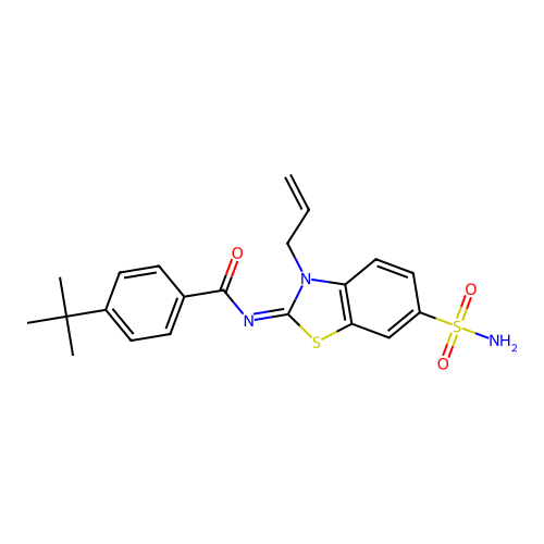 (Z)-N-(3-allyl-6-sulfamoylbenzo[d]thiazol-2(3H)-ylidene)-4-(tert-butyl)benzamide structure